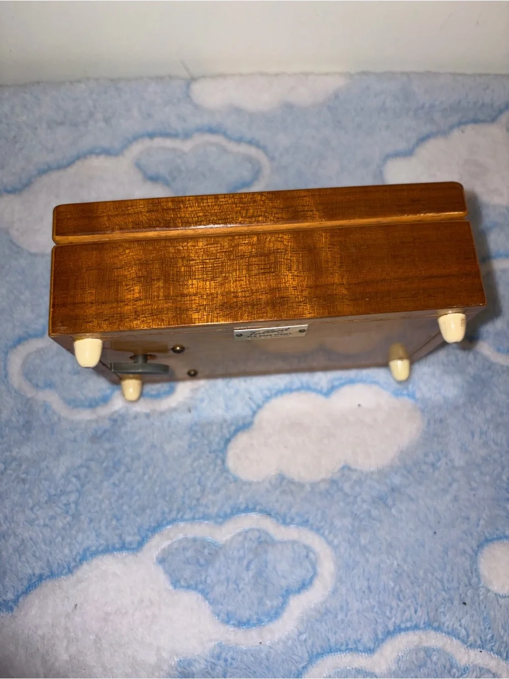Vintage Tallent of Old Bond Street  musical jewellery box With Spaniel Dog